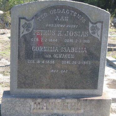 MATTHEE Petrus H. Josias 1844-1910 &amp; Cornelia Isabella OLWAGEN 1858-1953