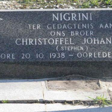 NIGRINI Christoffel Johannes 1938-1988