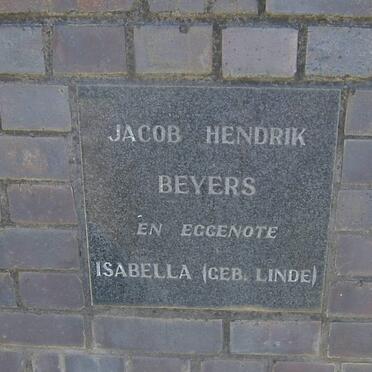 BEYERS Jacob Hendrik &amp; Isabella LINDE