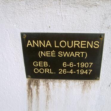 LOURENS Anna nee SWART 1907-1947