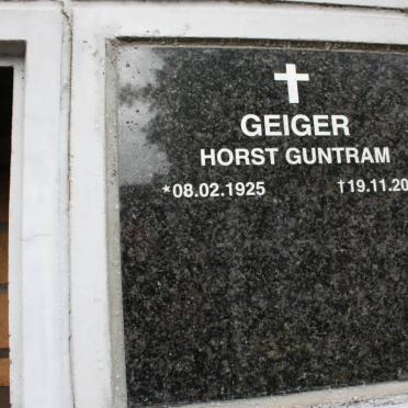 GEIGER Horst Guntram 1925-2000