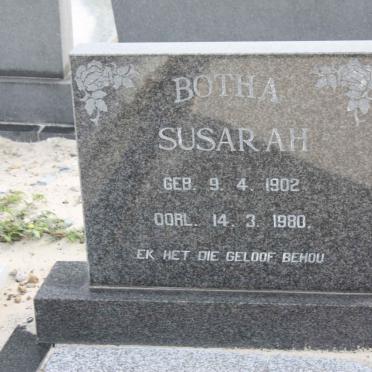 BOTHA Susarah 1902-1980