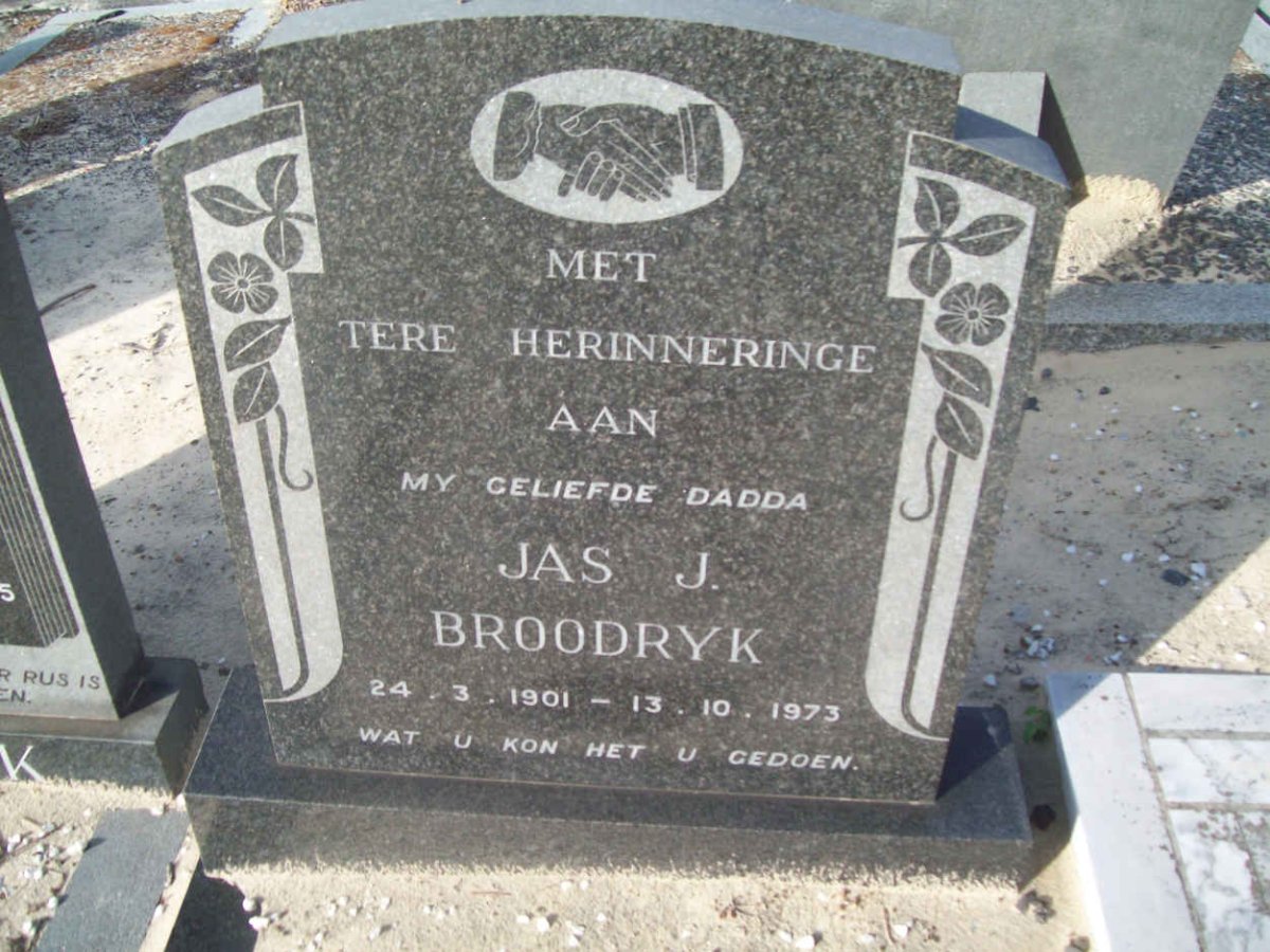 BROODRYK Jas J. 1901-1973