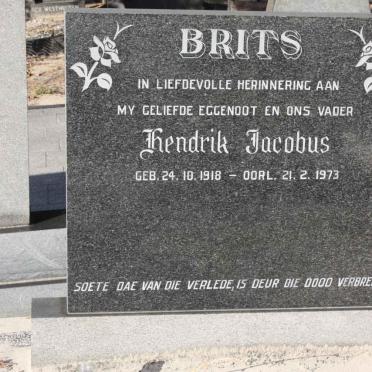 BRITS Hendrik Jacobus 1918-1973
