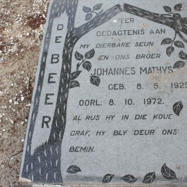 BEER Johannes Mathys, de 1929-1972