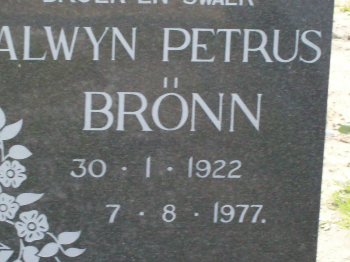 BRONN Alwyn Petrus 1922-1977