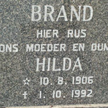 BRAND Hilda 1906-1992