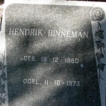BINNEMAN Hendrik 1880-1973