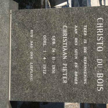 BOIS Christiaan Pieter, du 1951-1972