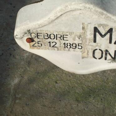 BEZUIDENHOUT Maria 1895-1992