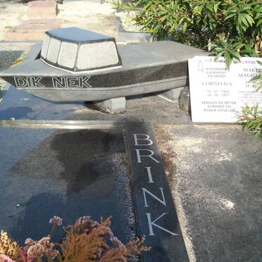 BRINK Cornelius 1922-1977 &amp; Martha Magdalena 1911-2005