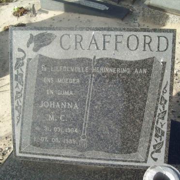 CRAFFORD Johanna M.C. 1904-1989