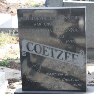 COETZEE Gertruida Susanna 1903-1973