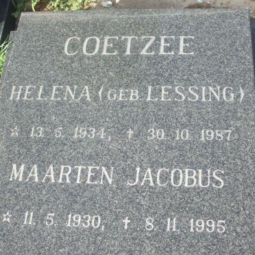 COETZEE Maarten Jacobus 1930-1995 &amp; Helena LESSING 1934-1987