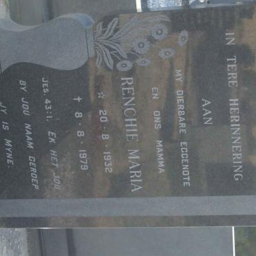 COETZEE Renchie Maria 1932-1979