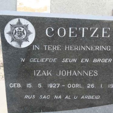 COETZEE Izak Johannes 1927-1974
