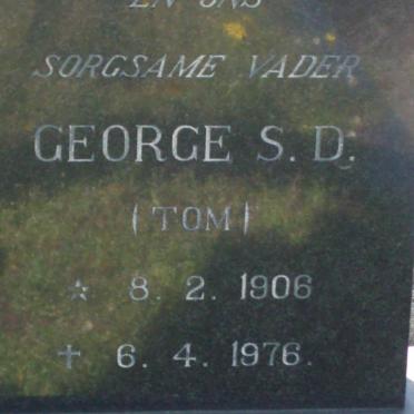 CRONJE George S.D. 1906-1976