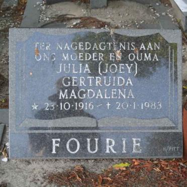 FOURIE Julia Gertruida Magdalena 1916-1983