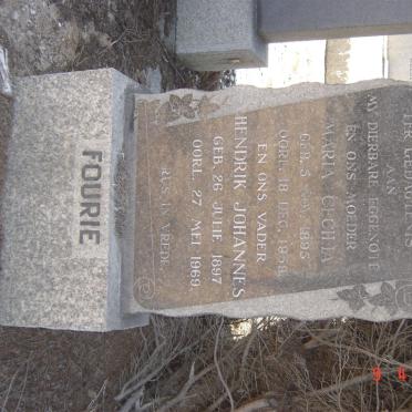 FOURIE Hendrik Johannes 1897-1969 &amp; Maria Cecilia 1895-1959