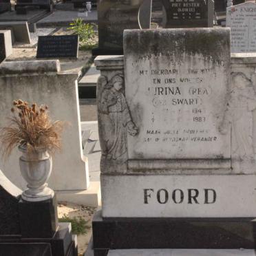FOORD Jurina nee SWART 1943-1989