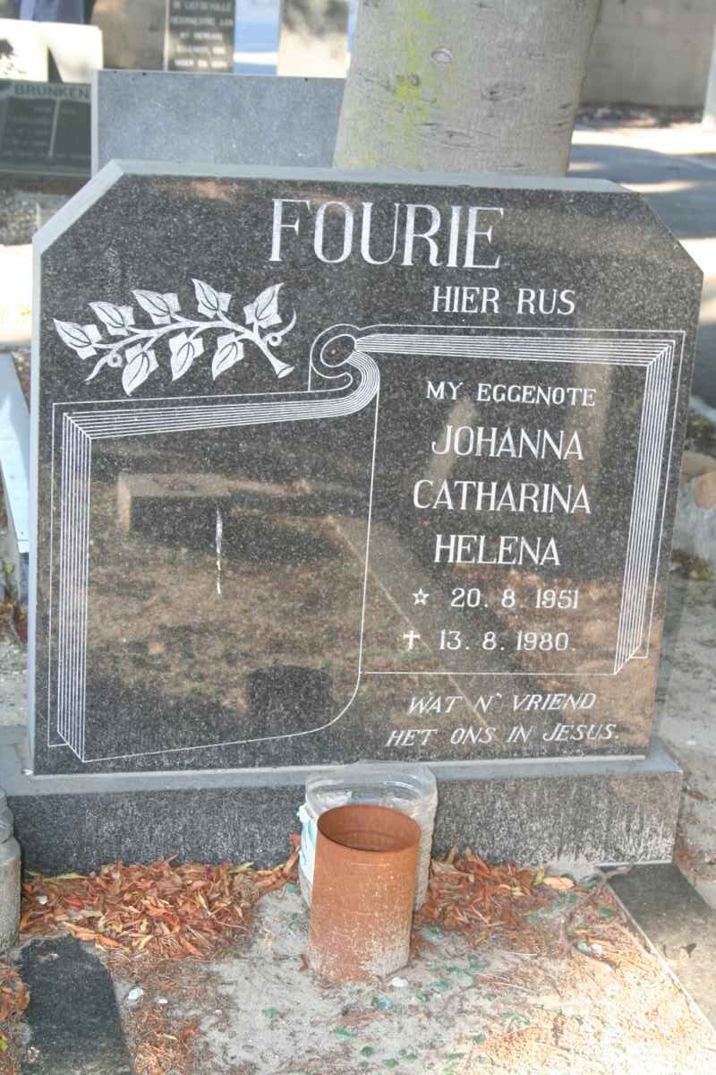 FOURIE Johanna Catharina Helena 1951-1980