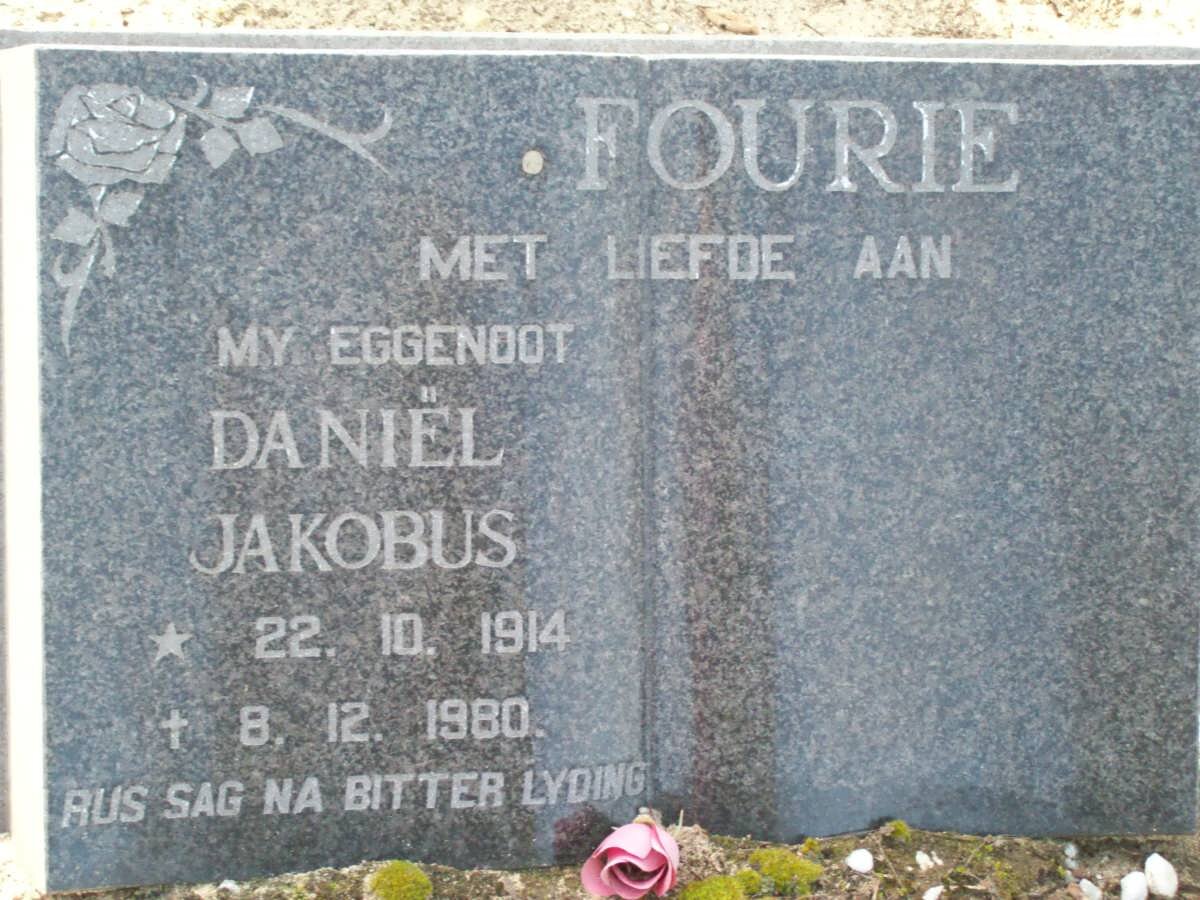 FOURIE Daniel Jakobus 1914-1980