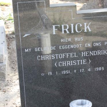 FRICK Christoffel Hendrik 1951-1985