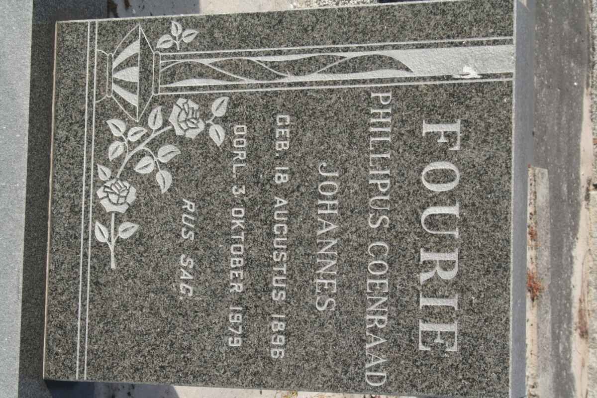 FOURIE Phillipus Coenraad Johannes 1896-1979