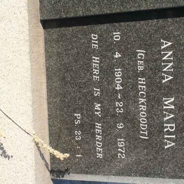 FOX Anna Maria neee HECKROODT 1904-1972