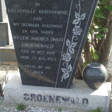 GROENEWALD Willem Jacobus Swart 1928-1973