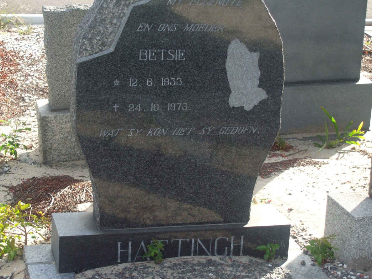 HATTINGH Betsie 1933-1973