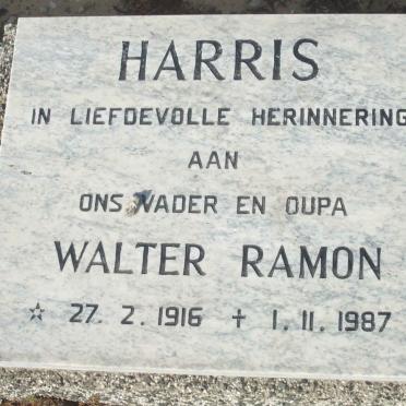 HARRIS Walter Ramon 1916-1987