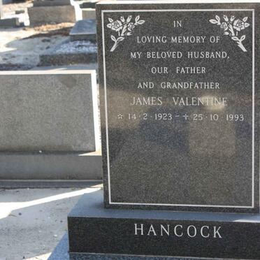 HANCOCK James Valentine 1923-1993