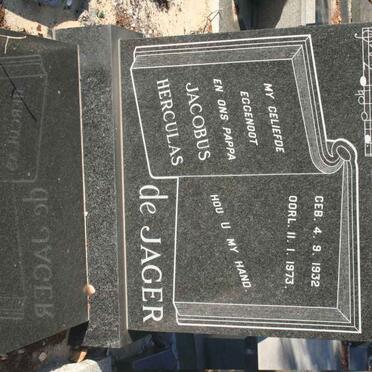 JAGER Jacobus Herculas, de 1932-1973