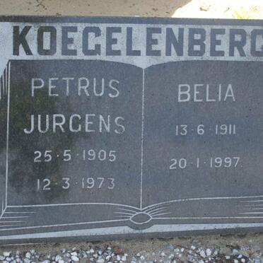 KOEGELENBERG Petrus Jurgens 1905-1973 &amp; Belia 1911-1997