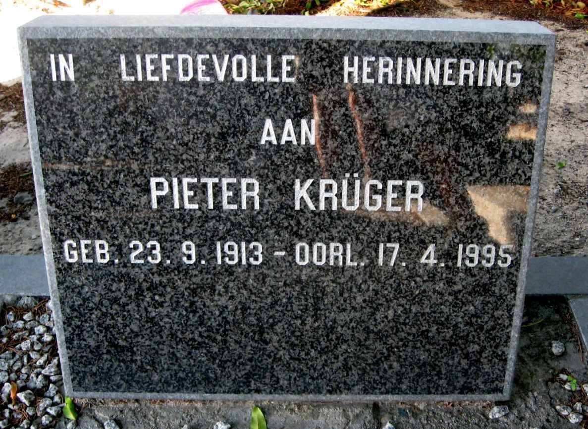 KRÜGER Pieter 1913-1995