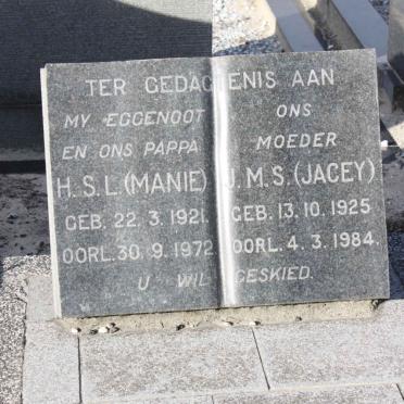 KITSHOFF H.S.L. 1921-1972 &amp; J.M.S. 1925-1984