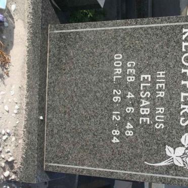 KLOPPERS Elsabe 1948-1984