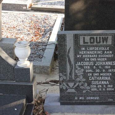 LOUW Jacobus Johannes 1910-1973 &amp; Catharina Susanna 1912-2004