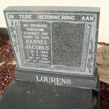 LOURENS Hannes Jacobus 1924-1993
