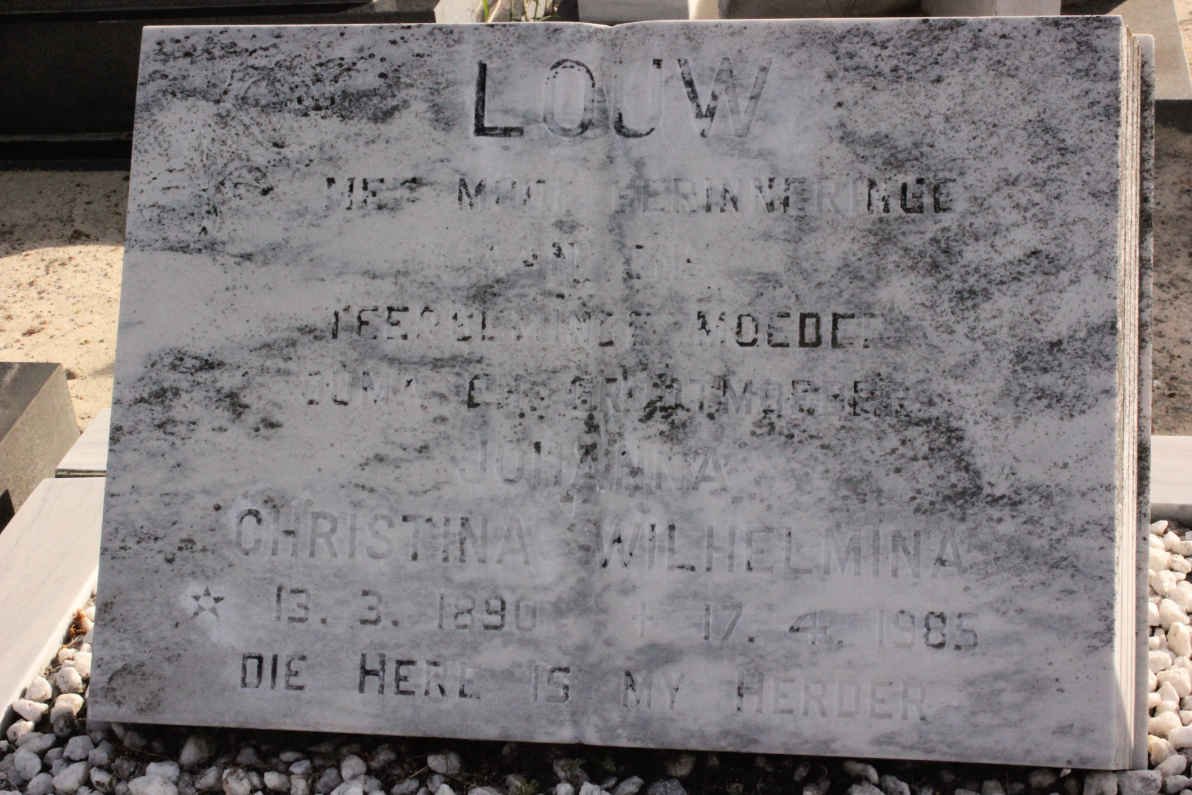 LOUW Christina Wilhelmina 1890-1985