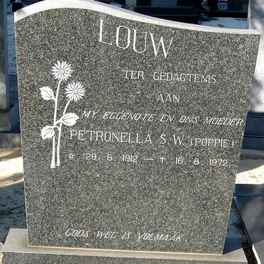 LOUW Petronella S.W. 1912-1972