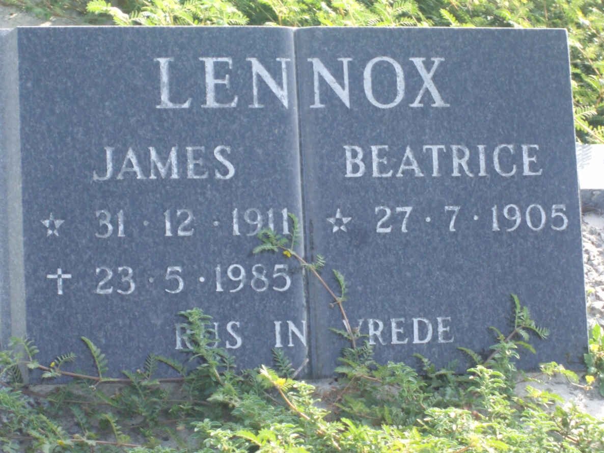 LENNOX James 1911-1985 &amp; Beatrice 1905-