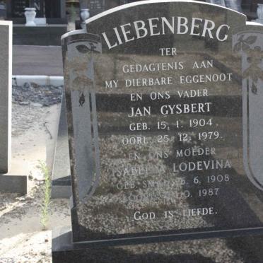 LIEBENBERG Jan Gysbert 1904-1979 &amp; Isabella Lodevina SM? 1908-1987