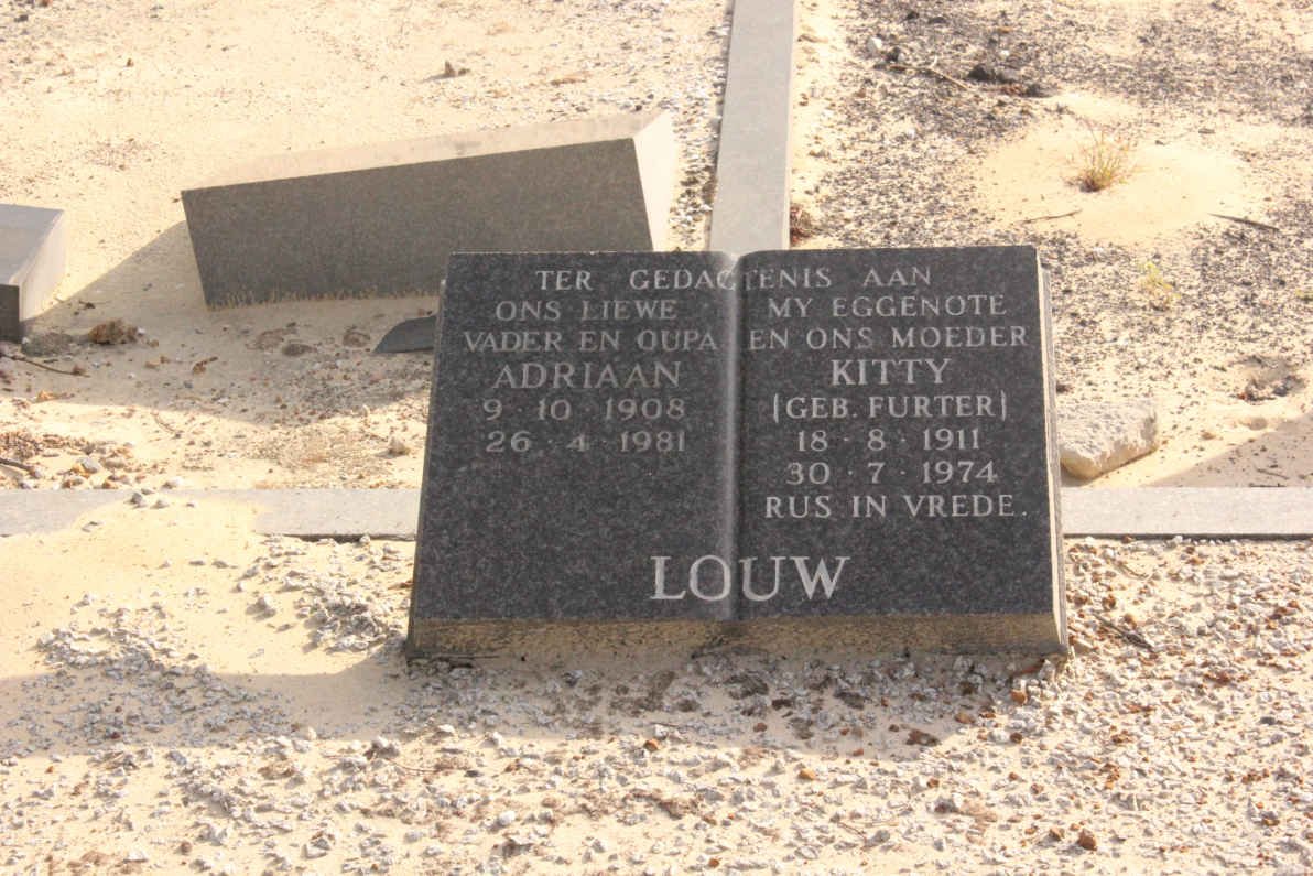 LOUW Adriaan 1908-1981 &amp; Kitty FURTER 1911-1974