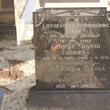 LOURENS George David 1904-1973 &amp; Elizabeth Maria SWART 1913-1987