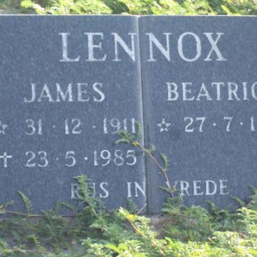 LENNOX James 1911-1985 &amp; Beatrice 1905-