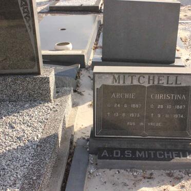MITCHELL A.D.S. 1887-1973 &amp; Christine 1887-1974
