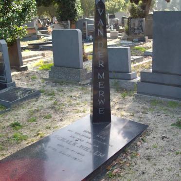 MERWE Schalk Willem, van der 1922-1974
