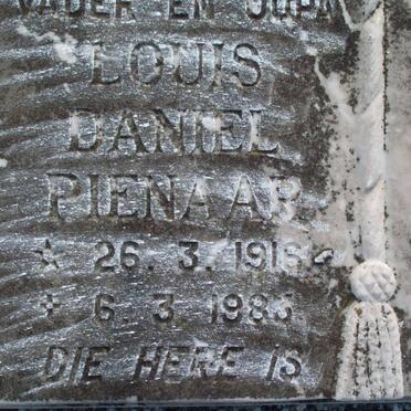PIENAAR Louis Daniel 1916-1983